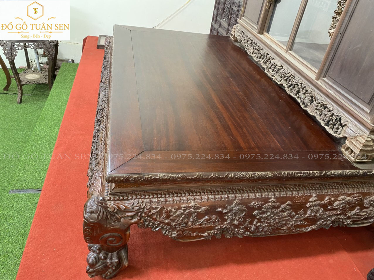 Thông tin chi tiết sập chạm tích gỗ gụ